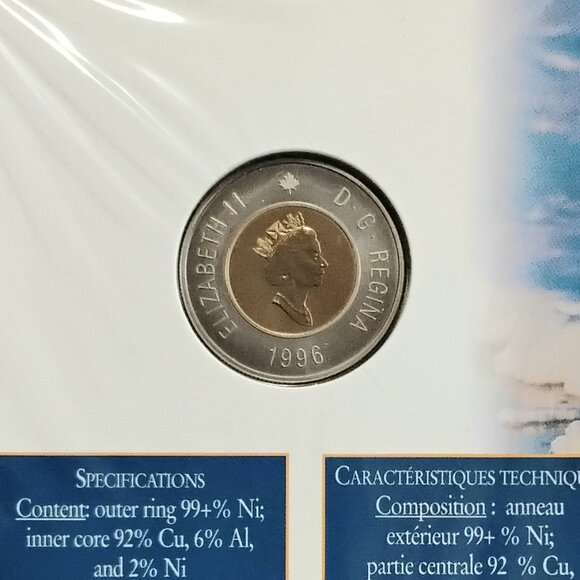 1996 Sealed 'Canada's New Uncirculated $2 Coin' by the Royal Canadian Mint!! - Picture 3 of 3